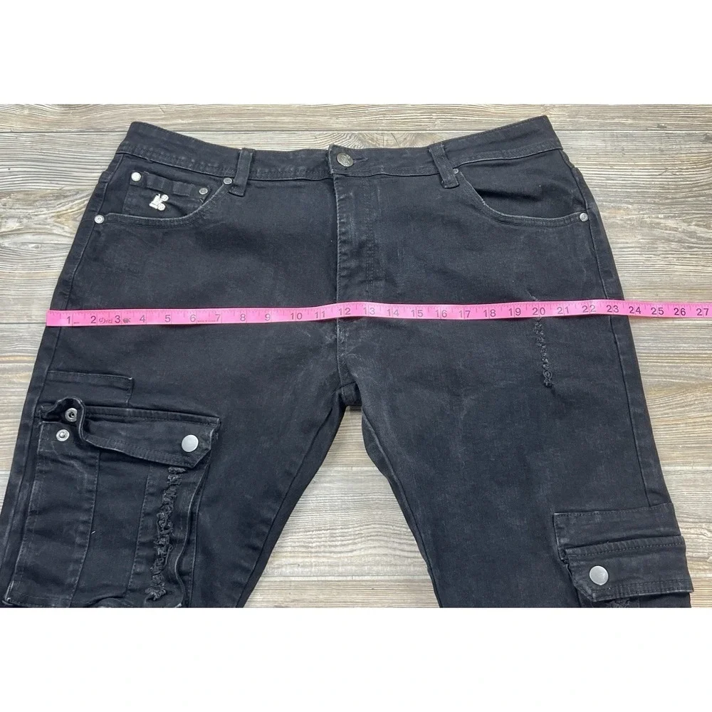 Grindhouse Men's Jeans Size 38/32 Street Wear Punk Grunge‎ Tactical Pockets Y2K